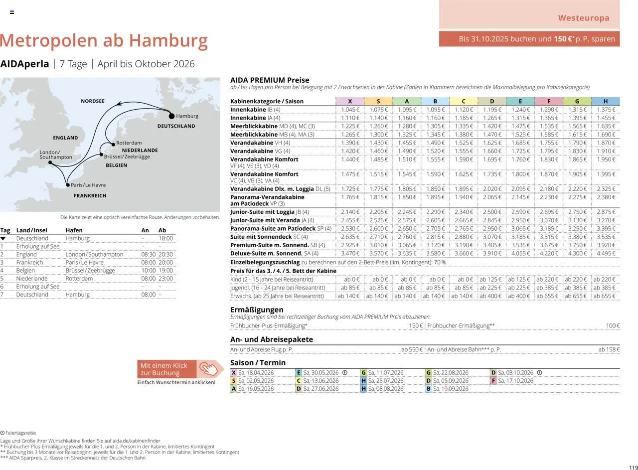 Aida Sommer 2026 - Seite 119 - gültig ab 01.03.2026