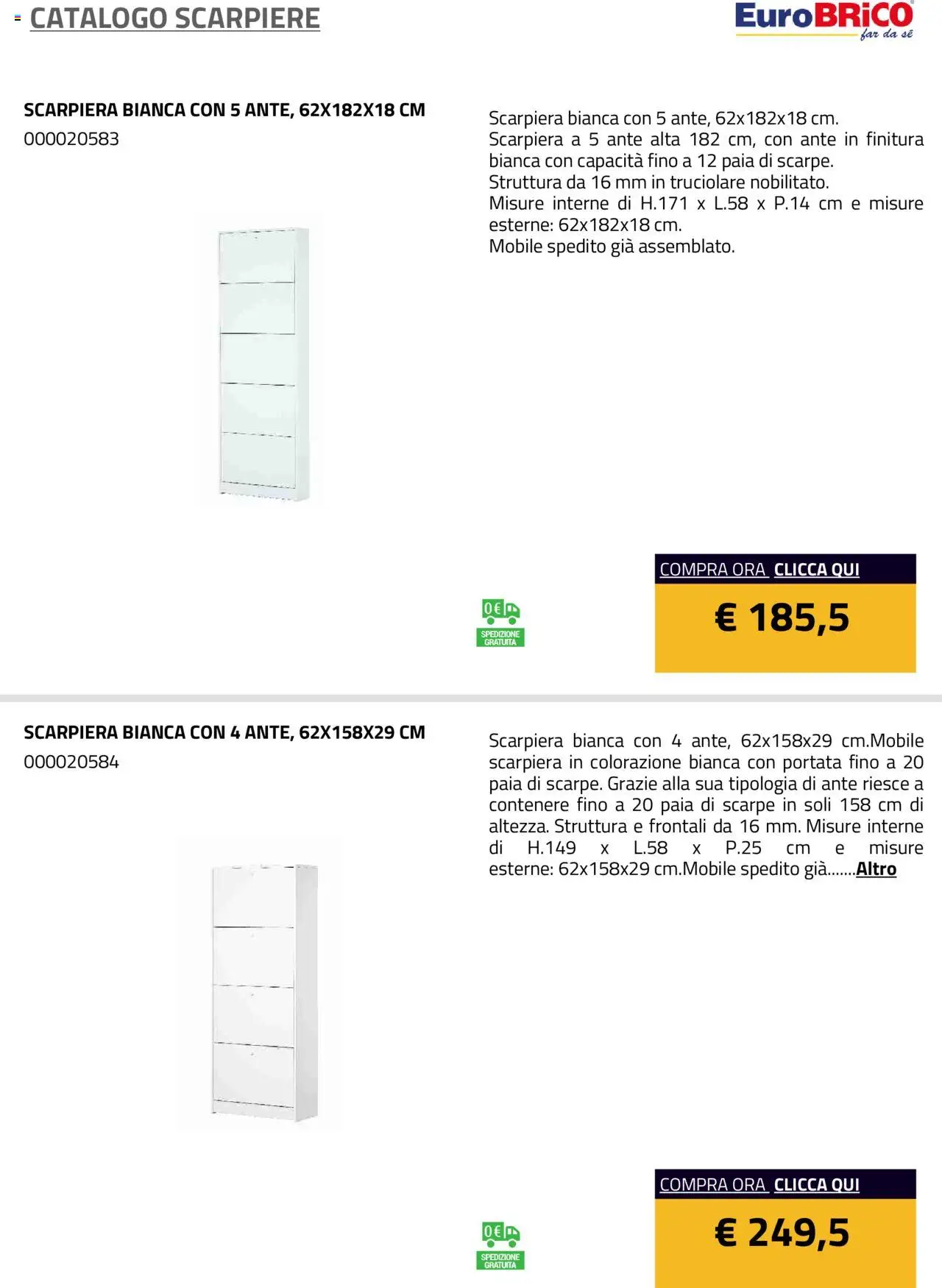 Eurobrico Scarpiere catalogo - pagina 3 - valido dal 23/07/2025