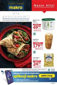 Podgląd Makro Gazetka - Oferta dla gastronomii ważny od 02.09.2025