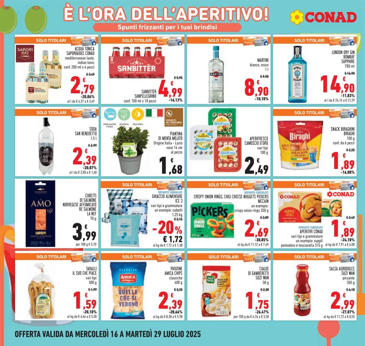 Volantino Conad	 - pagina 14 - valido dal 16/07/2025