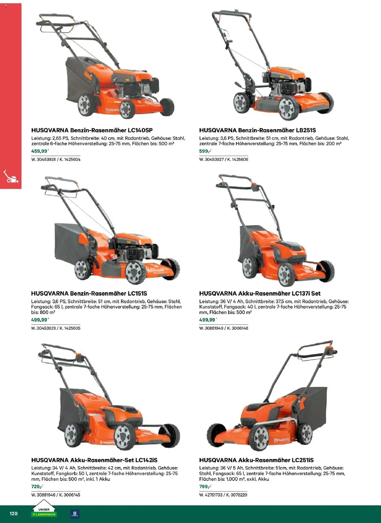 Lagerhaus Garten & Freizeit Katalog 2026 - Wien, Innsbruck - page 120- valid from 01.03.2026