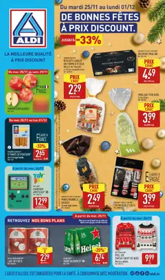 Aperçu Aldi - Catalogue de la semaine 48 valable à partir du 25/11/2025