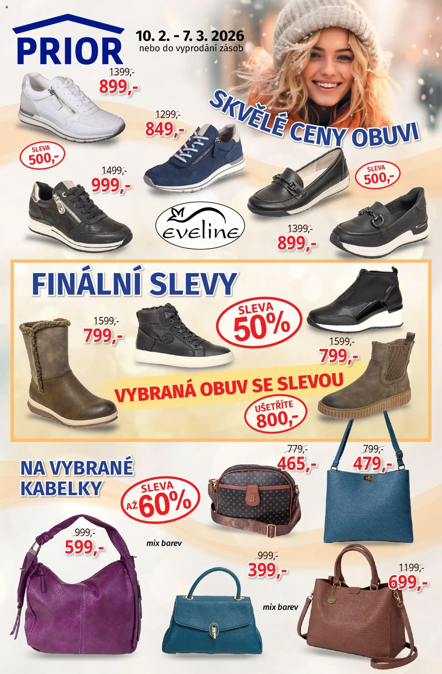 Prior - Akční Nabídka Obuvi  - strana 1- platný od 10.02.2026