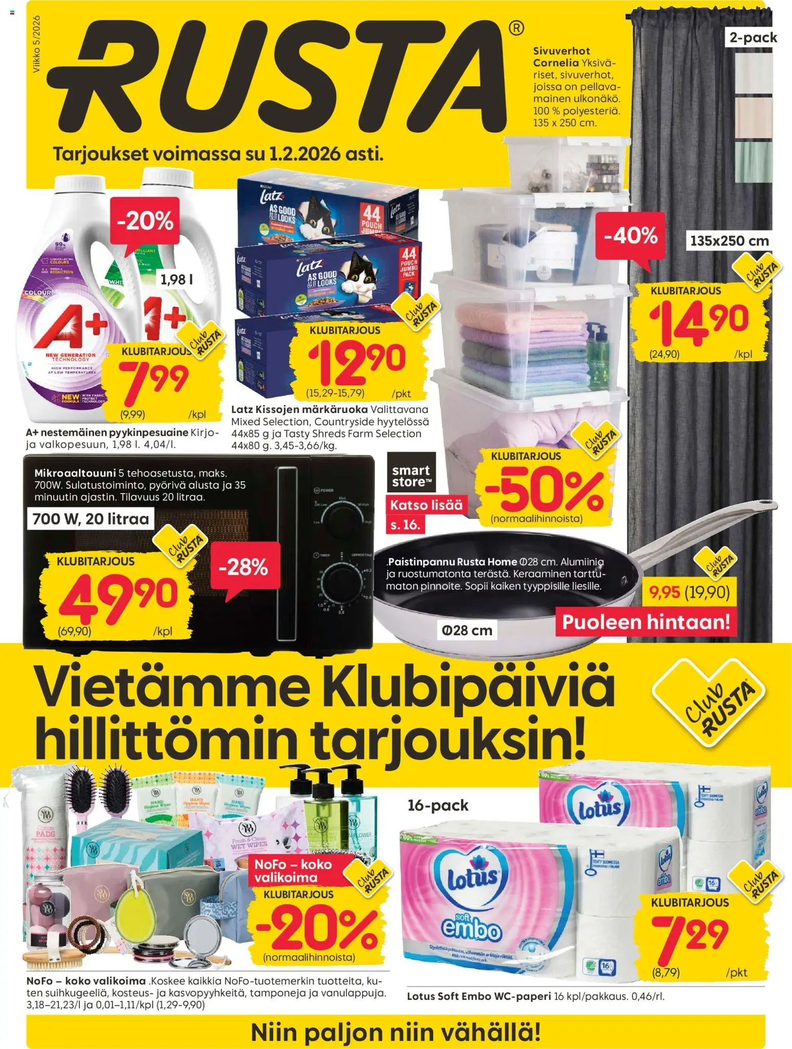 Rusta tarjoukset - sivu 1- voimassa alkaen 26/01/2026