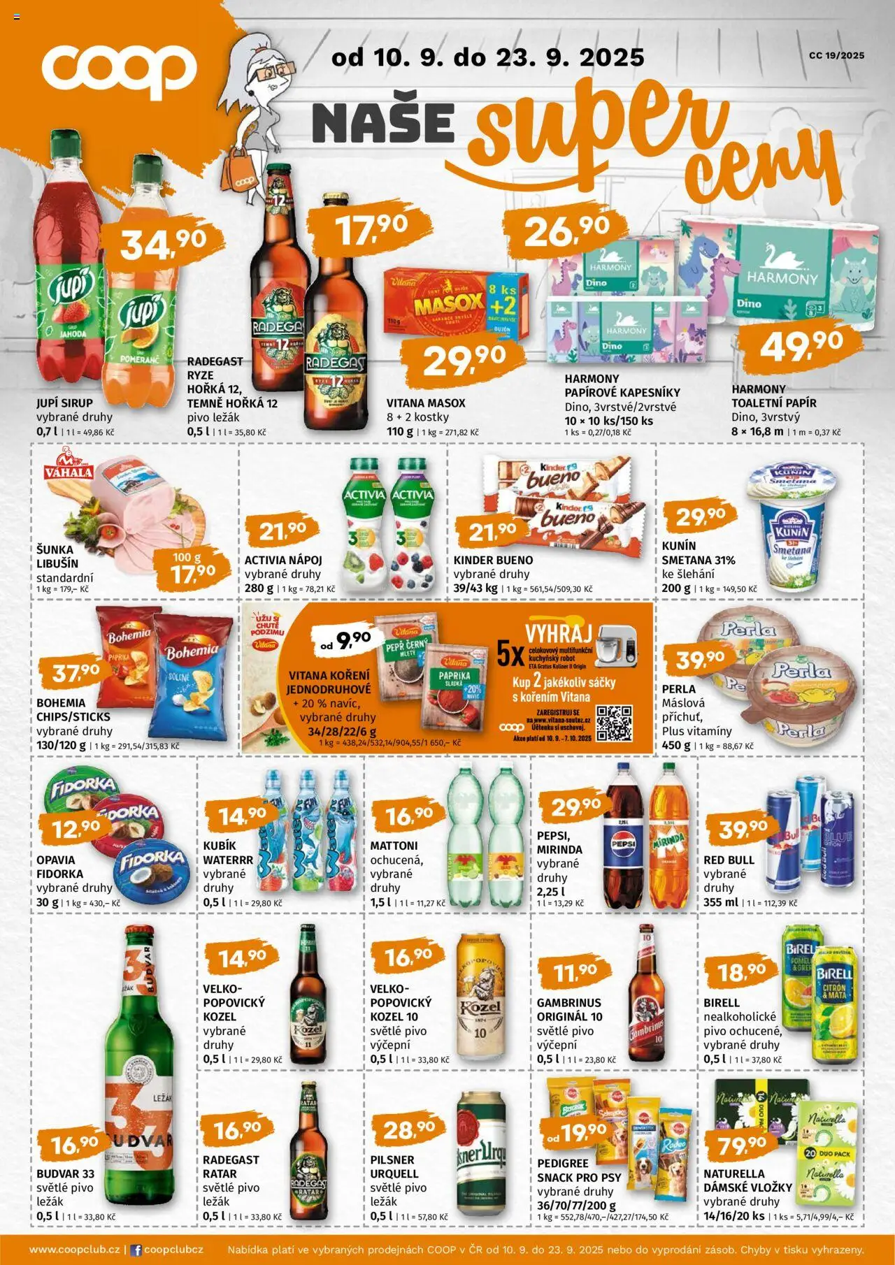 Coop leták - Super cena - strana 1- platný od 10.09.2025