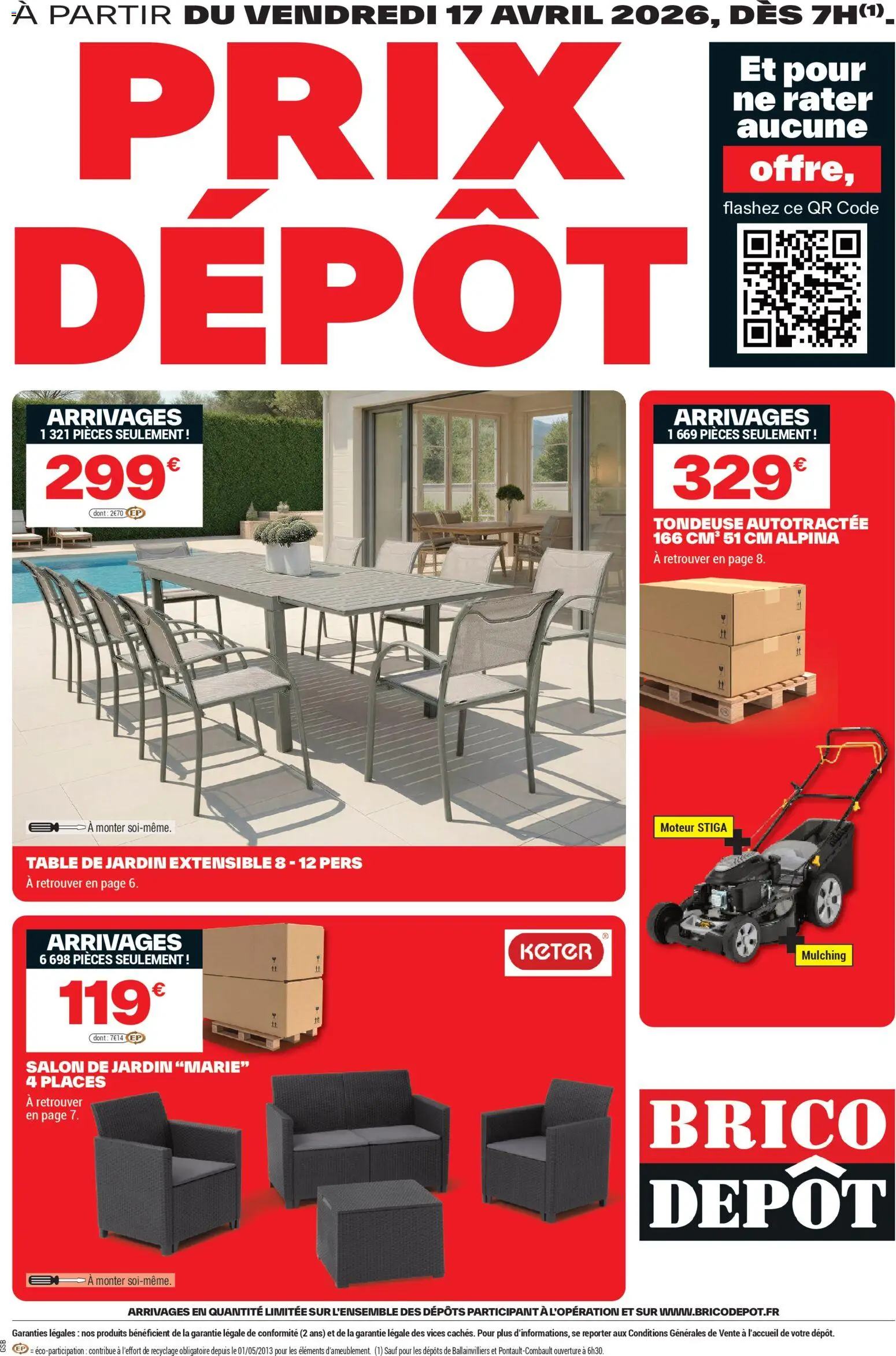 Brico Dépôt catalogue - page 1 - valable à partir du 17/04/2026