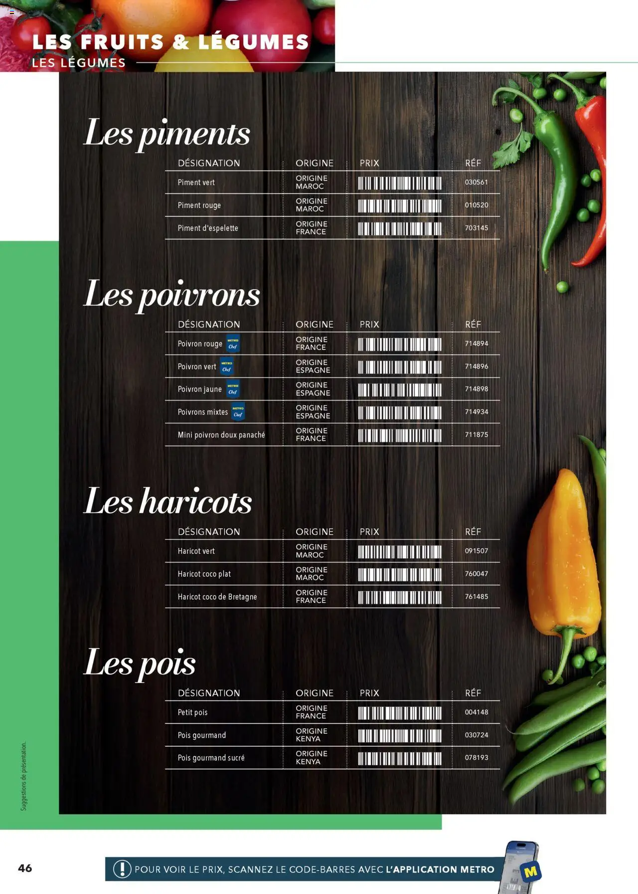 #METRO Restauration a table - page 46 - valable à partir du 02/03/2025