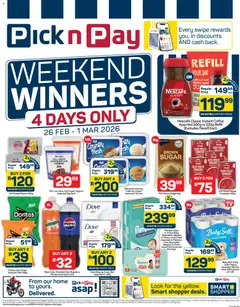 Preview Pick n Pay Weekend Specials valid from 26/02/2026