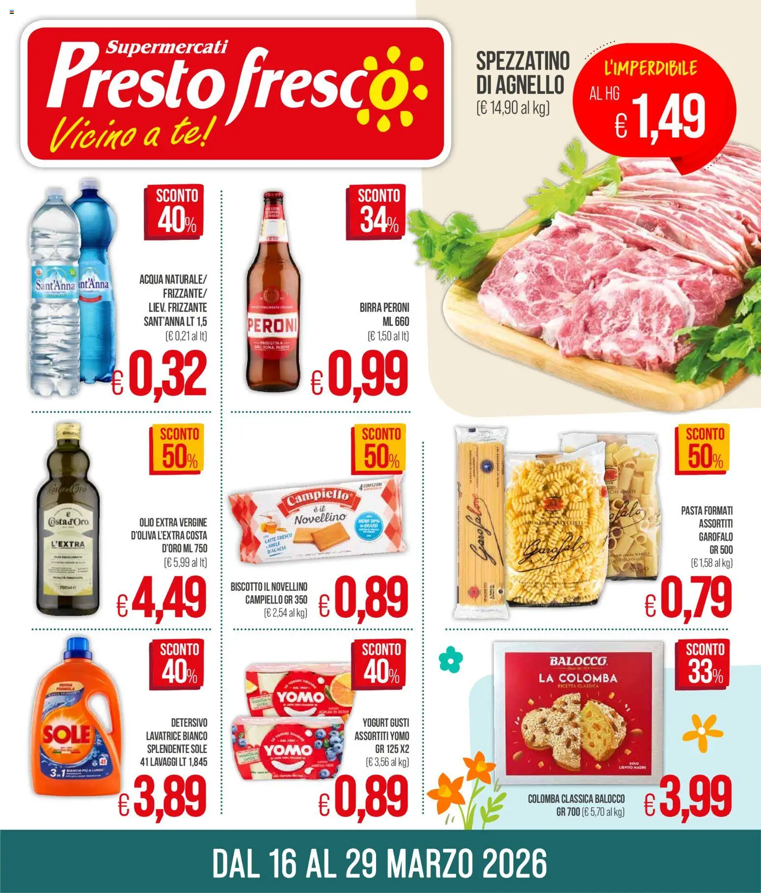 Presto Fresco volantino - pagina 1 - valido dal 16/03/2026