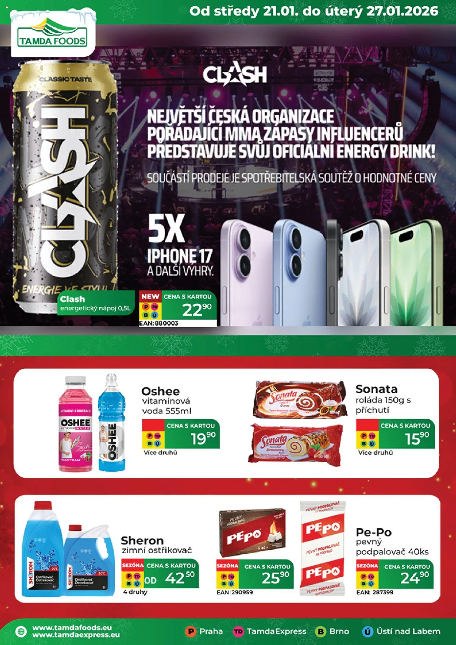 Tamda Foods leták - strana 1- platný od 21.01.2026