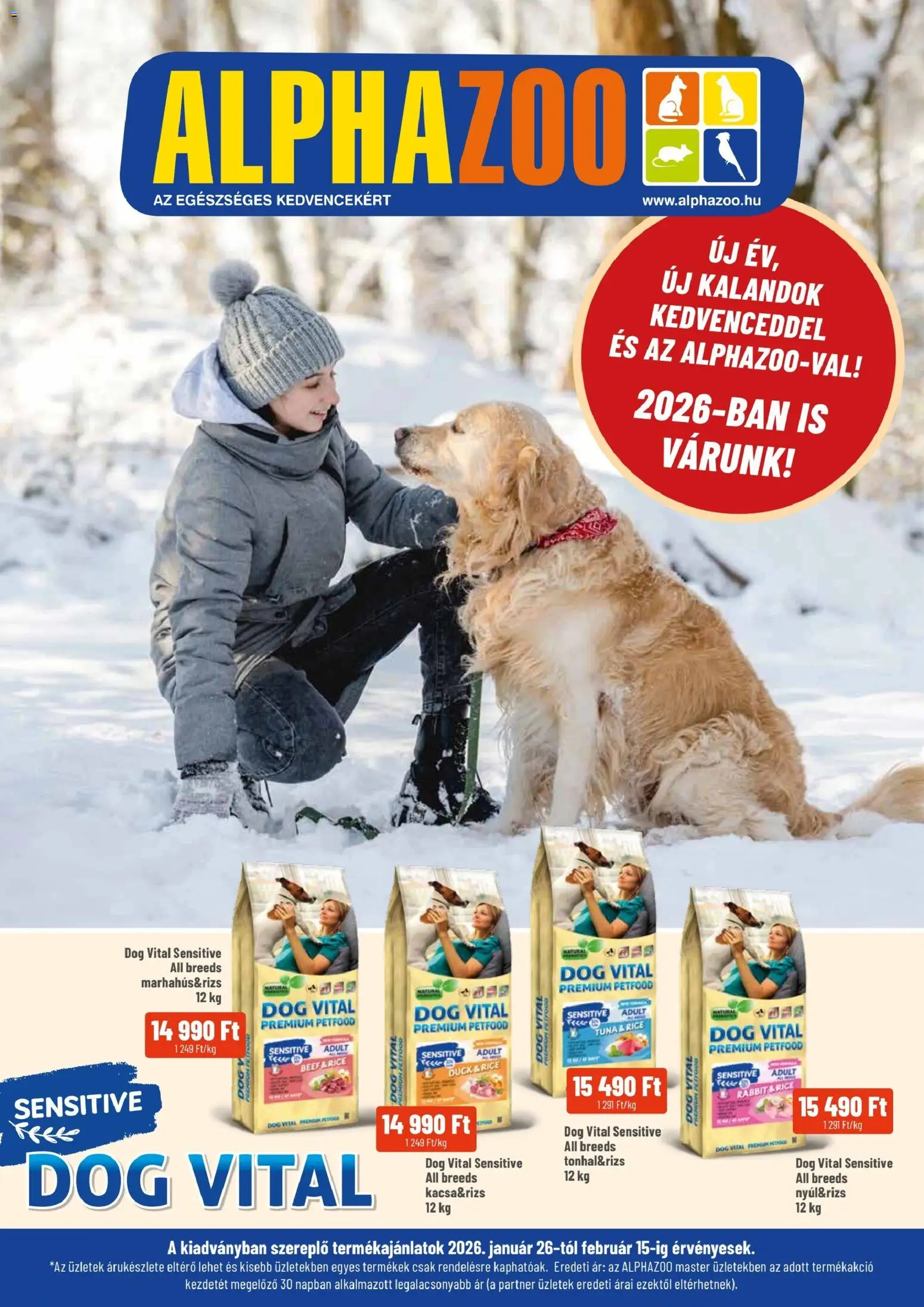 AlphaZoo Akciós újság - 1oldal - érvényes 2026.01.26.-tól