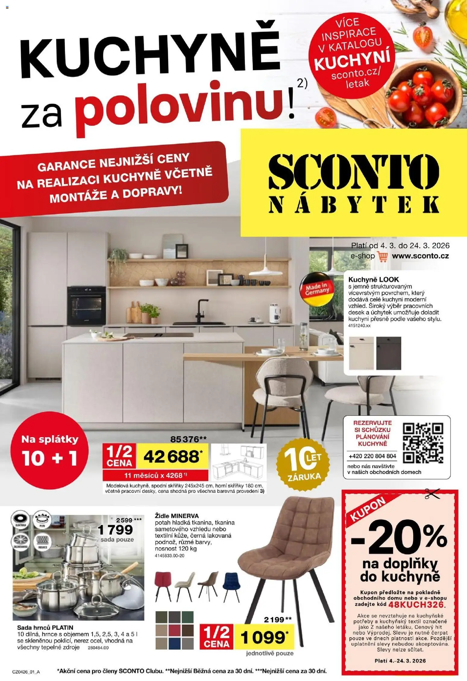 Sconto nábytek leták - strana 1- platný od 04.03.2026