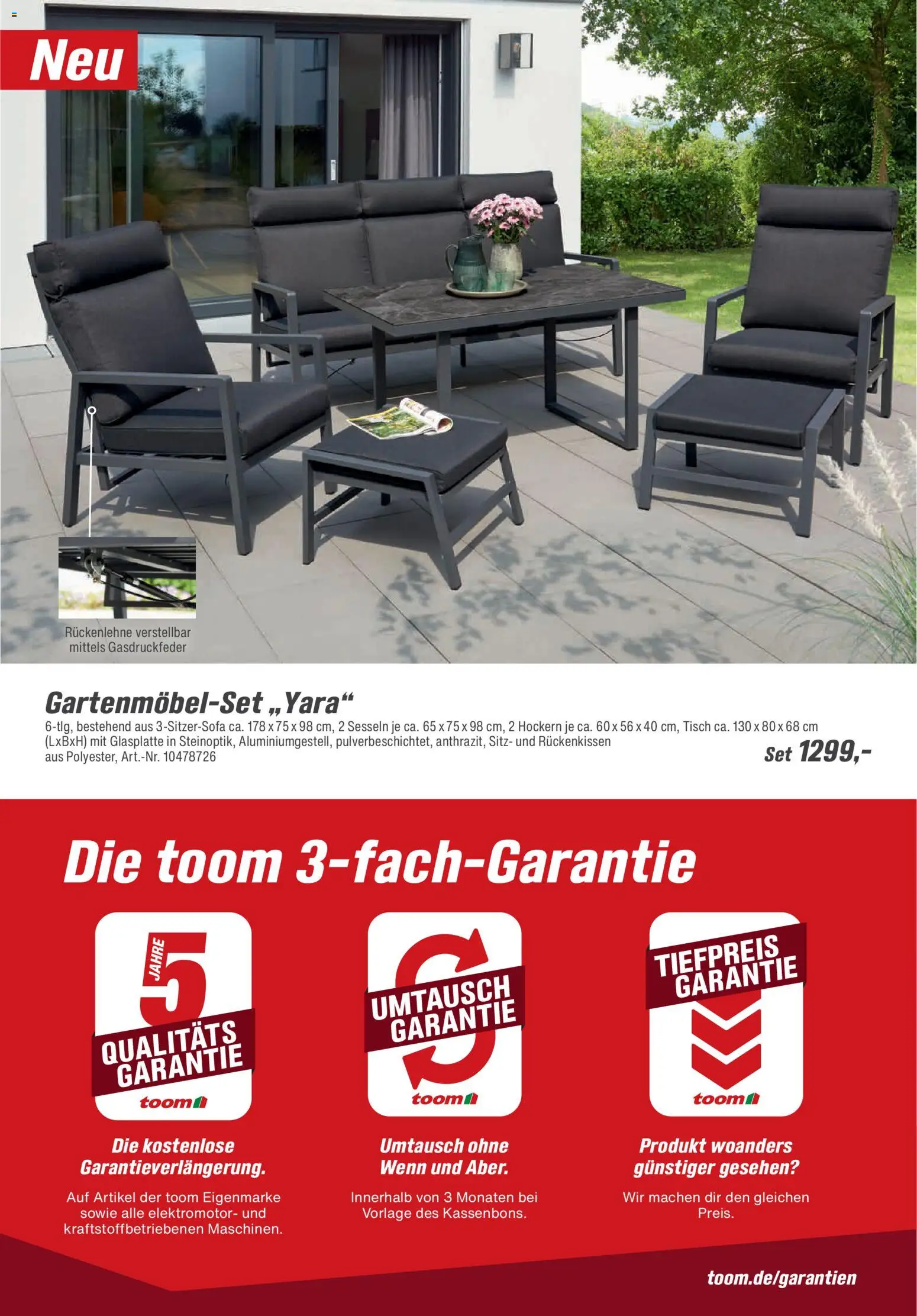 Toom Baumarkt  Gartenmöbel & Solar-Leuchten 2026 - Seite 18 - gültig ab 01.01.2026