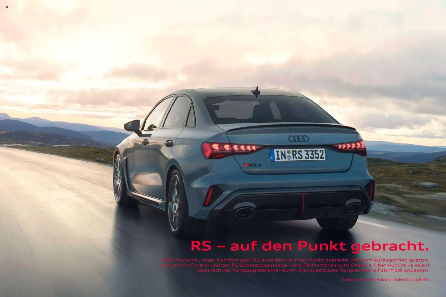 Audi RS 3 Sportback / RS 3 Limousine - Seite 13 - gültig ab 28.10.2025