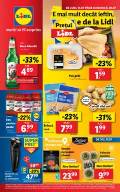 Catalog Lidl valabil de la 14.07.2025