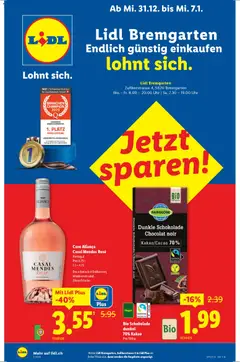 Vorschau Lidl Aktionen Neueröffnung Bremgarten gültig ab 31.12.2025