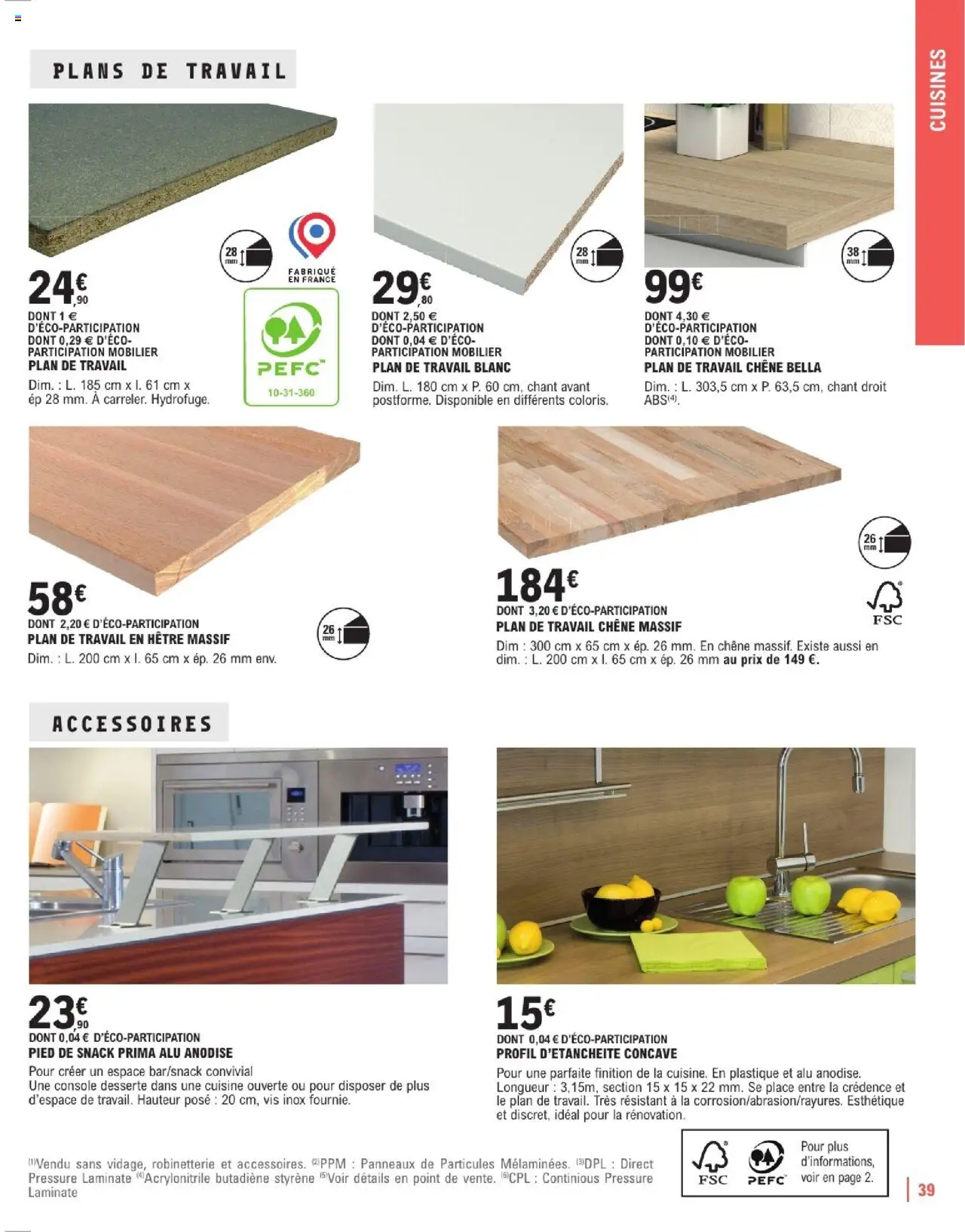 Brico E.Leclerc Guide aménagement intérieur - page 39 - valable à partir du 07/01/2025