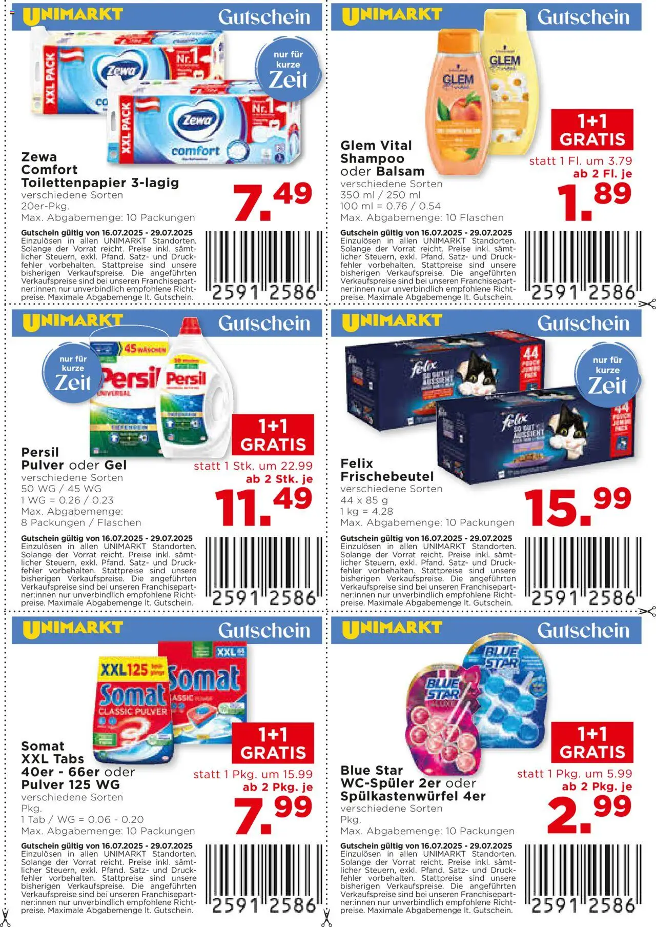 Unimarkt - Broschüre - Seite 2- gültig ab 16.07.2025