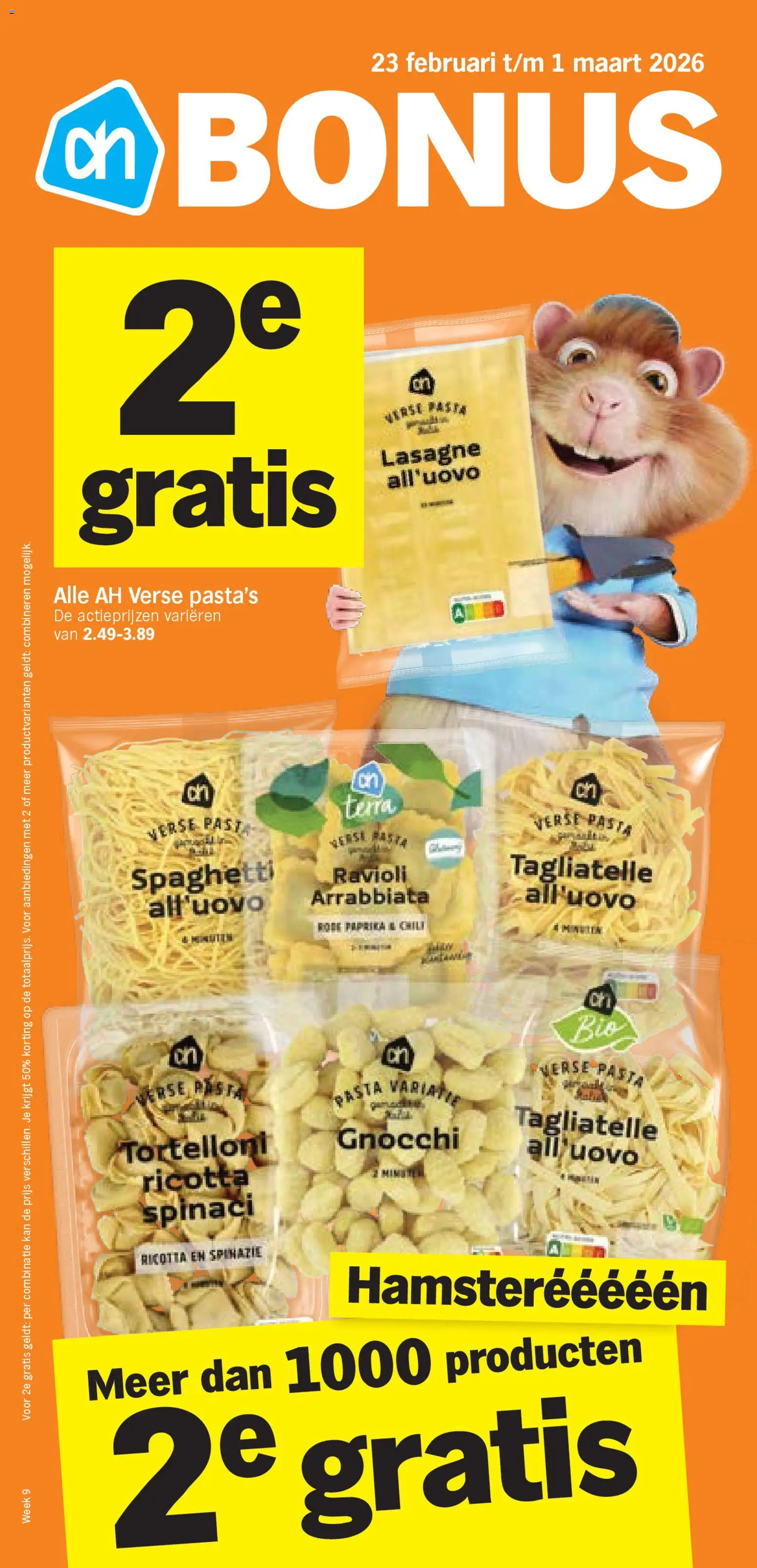 Albert Heijn - Folder week 9 - pagina 1- geldig vanaf 23-02-2026