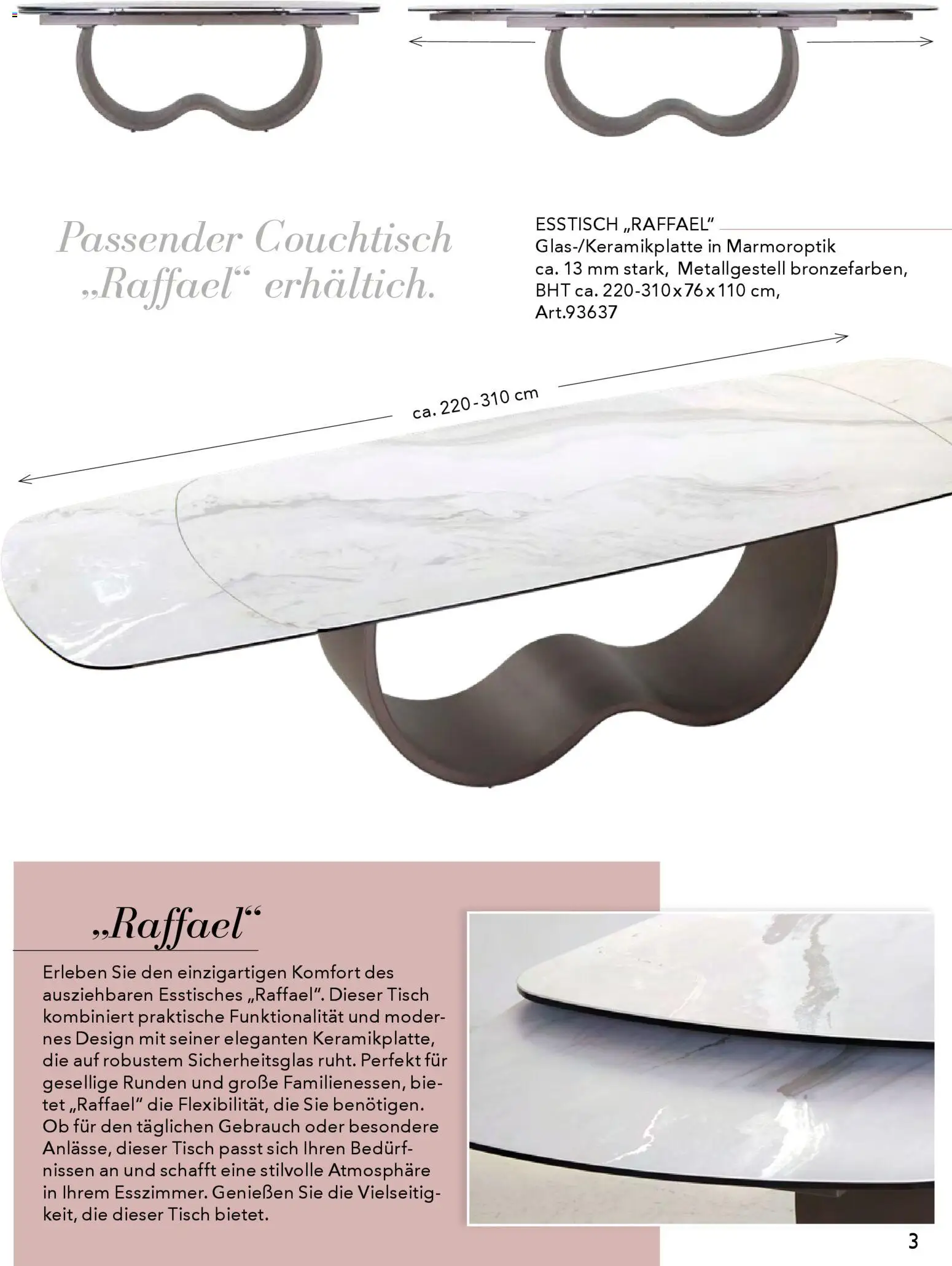 Rahaus Prospekt Glas/Keramik-Esstische - Seite 3 - gültig ab 29.01.2026