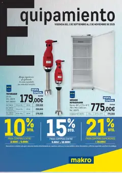 Vista previa del folleto Makro - Especial Equipamiento Península válido desde 01/09/2025