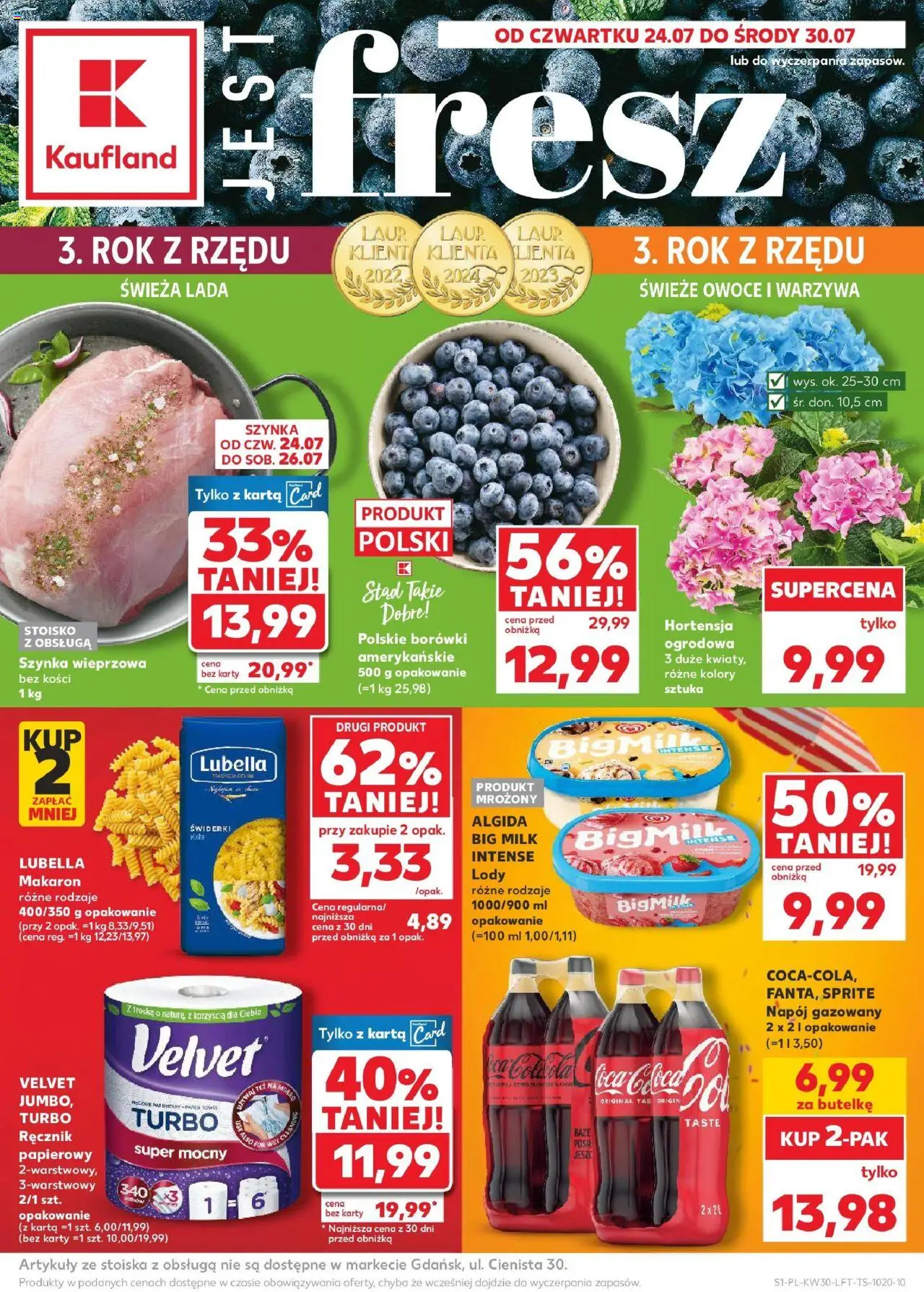 Kaufland gazetka - strona 1- ważny od 24.07.2025