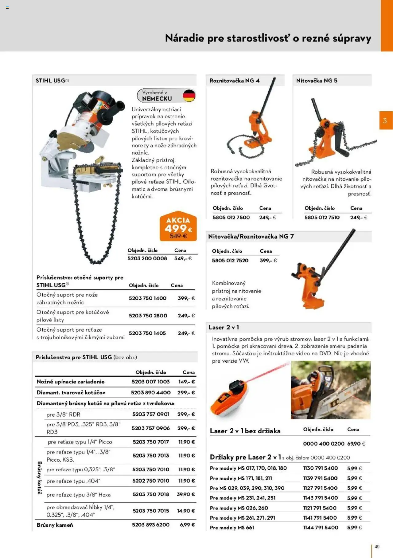 Katalóg STIHL Jar 2025 - strana 49- platný od 01.04.2025