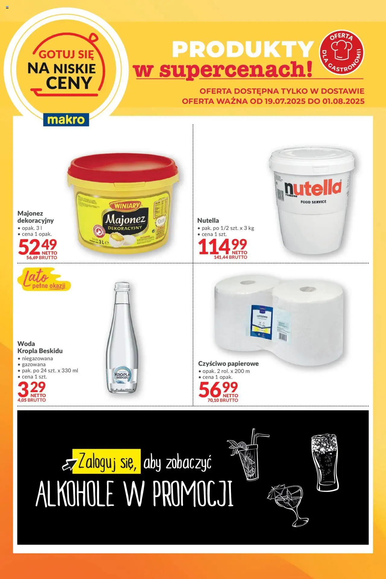 Makro Gazetka - Gotuj się na niskie ceny w dostawie - strona 1- ważny od 19.07.2025