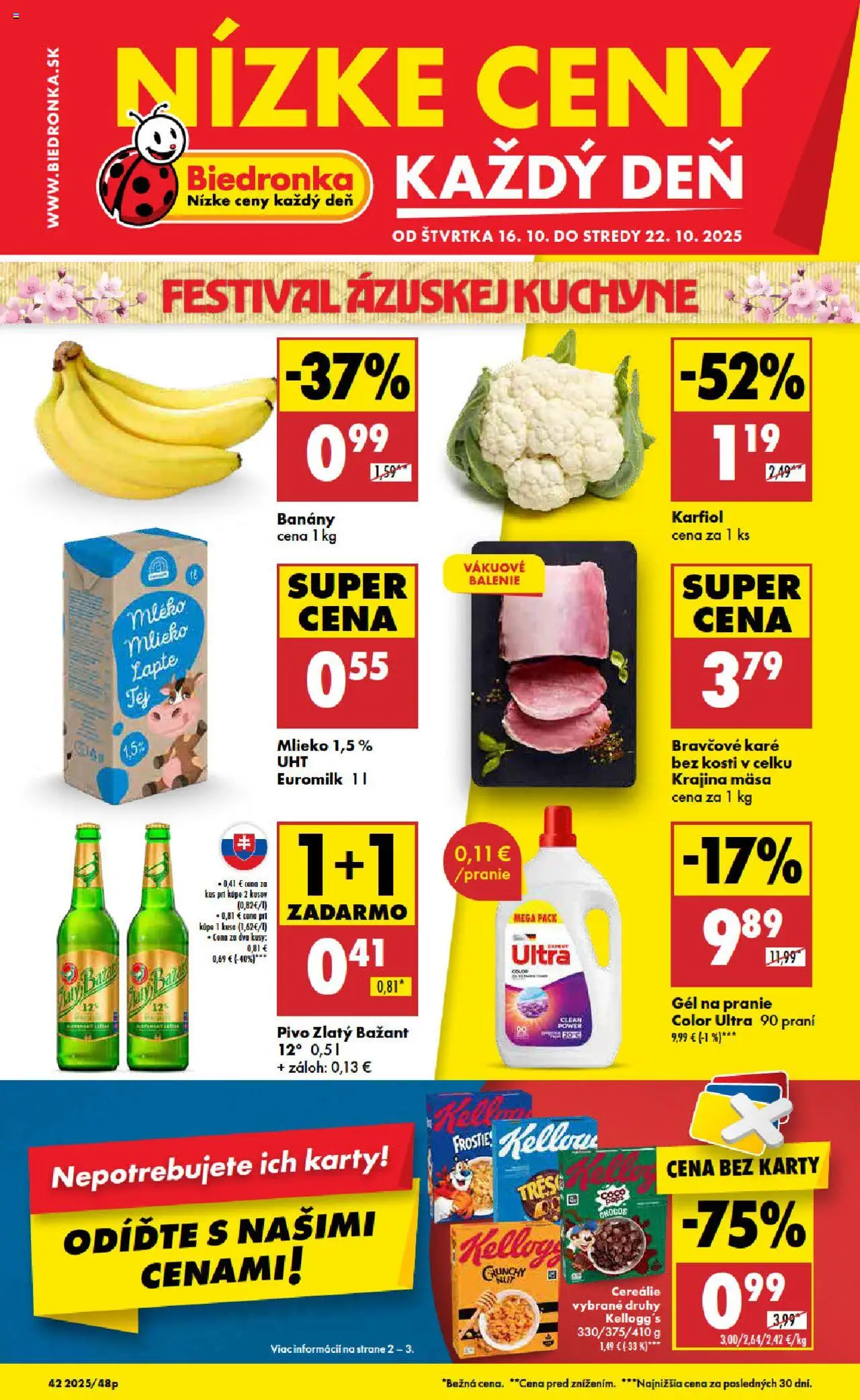 Biedronka leták - strana 1- platný od 16.10.2025