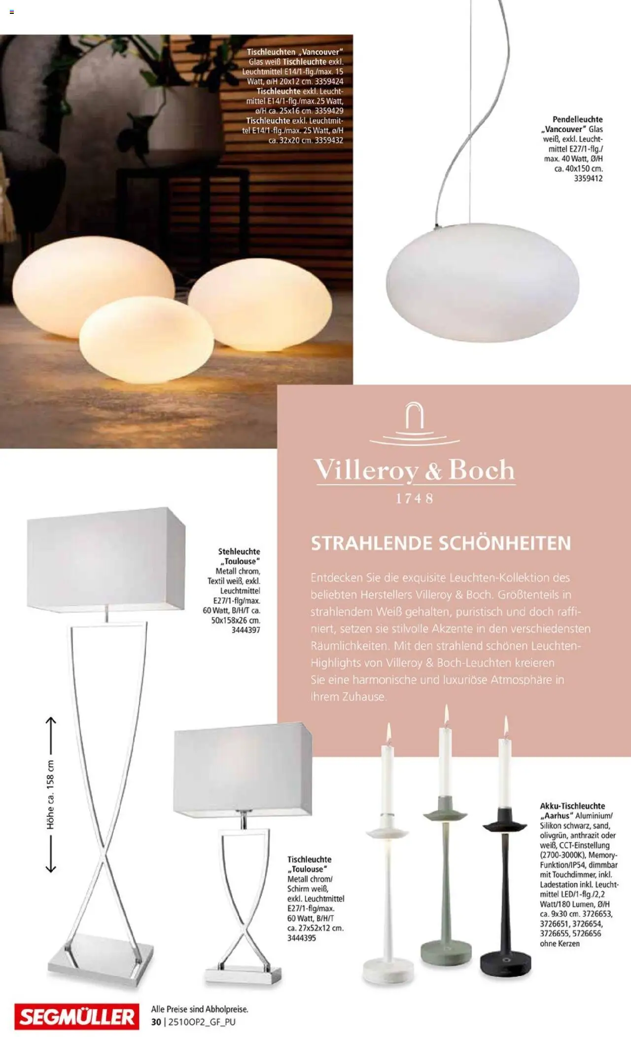 Segmüller Leuchten Spezial - Seite 30 - gültig ab 29.09.2025