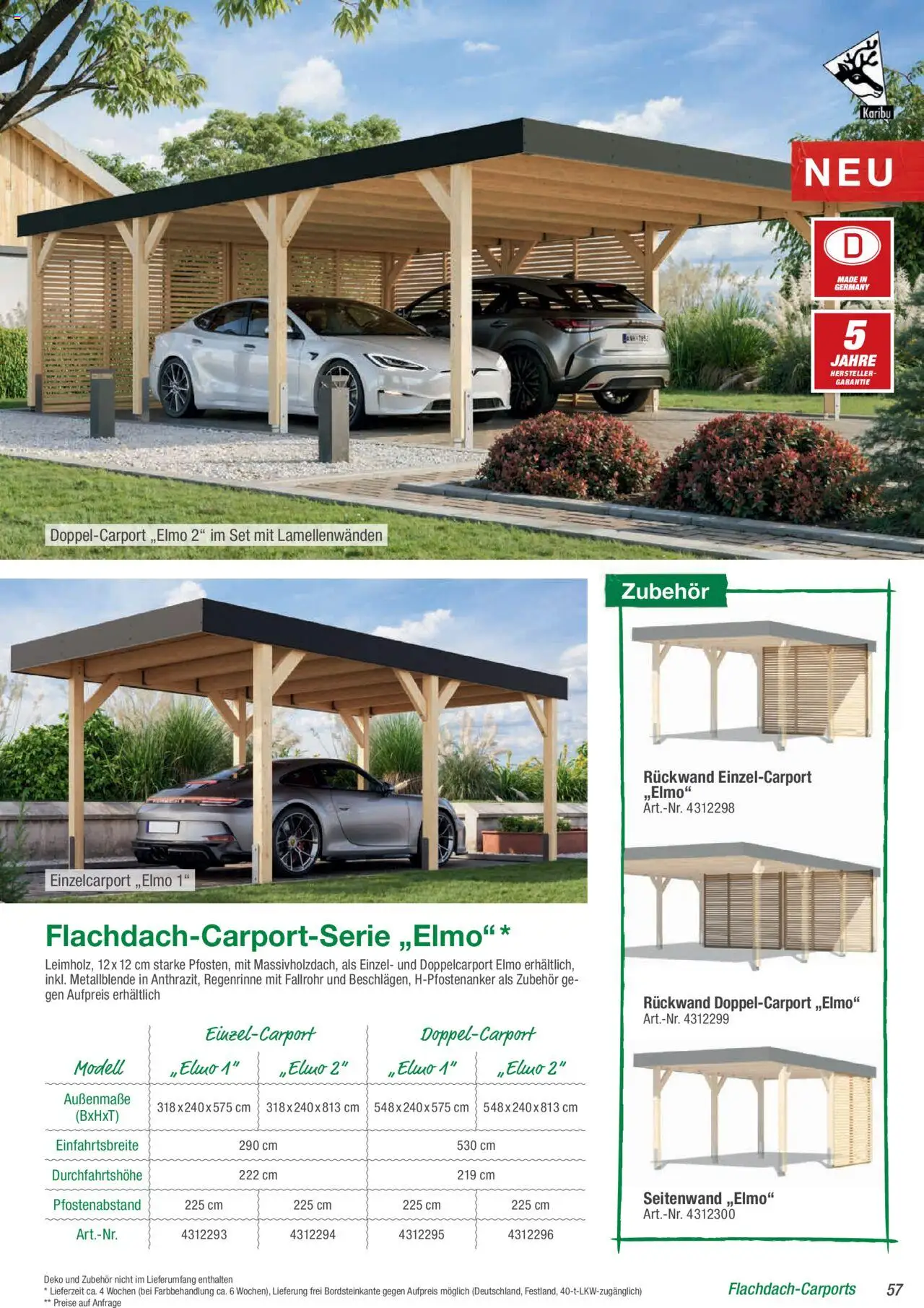 Toom Baumarkt Gartenhäuser & Carports  - Seite 57 - gültig ab 01.01.2025