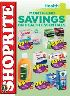 Preview Shoprite - Medirite Month End Savings  valid from 25/08/2025
