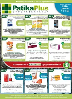 Előnézet PatikaPlus Akciós újság érvényes 2026.01.01.-tól