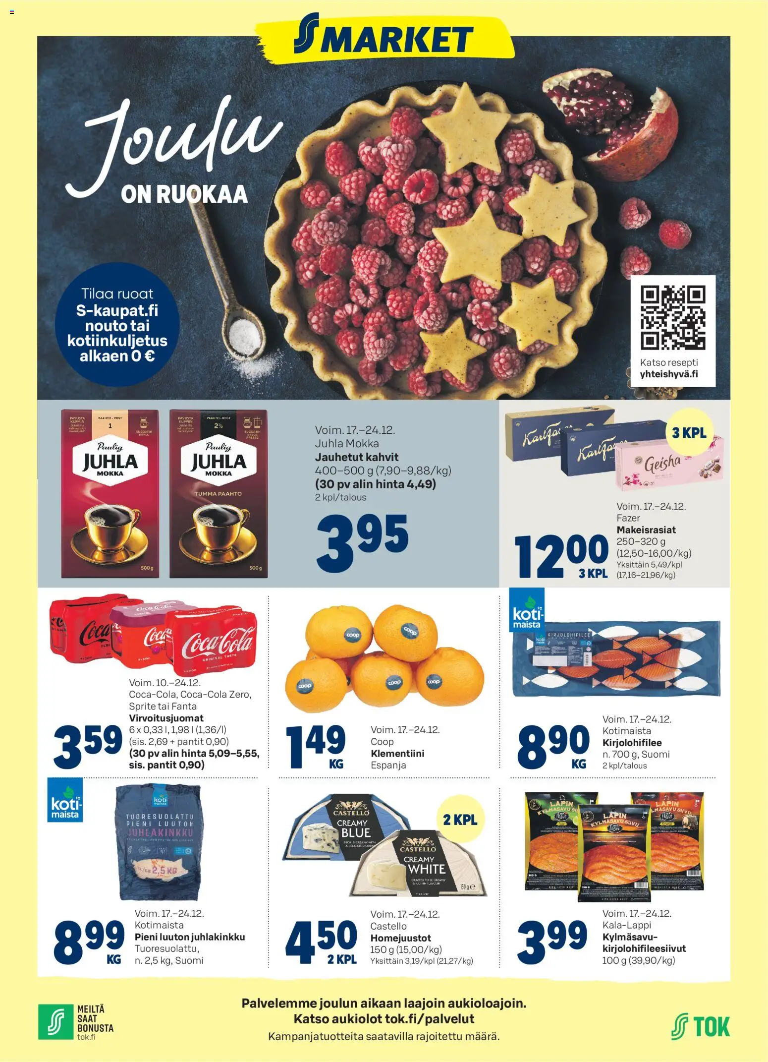 S-market tarjoukset - sivu 1- voimassa alkaen 17/12/2025