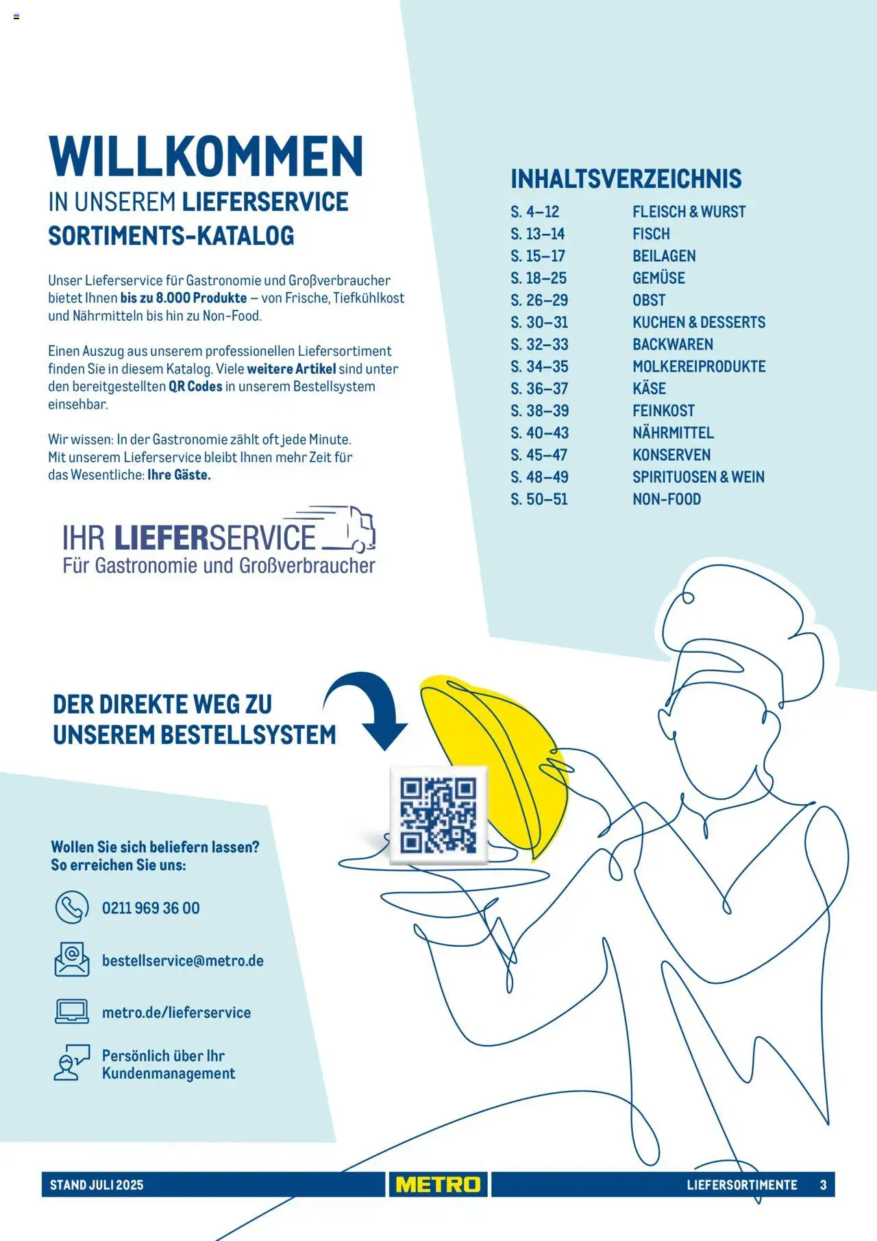 Metro - Sortimentskatalog Lieferservice - Seite 3 - gültig ab 31.07.2025