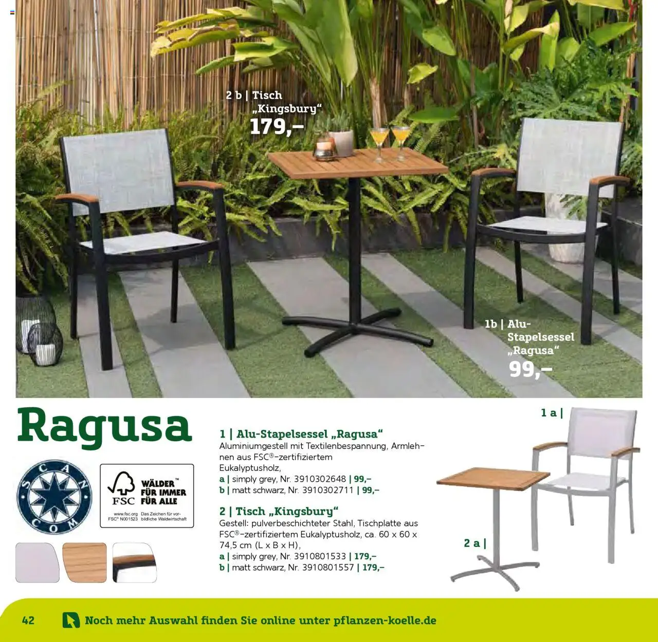 Pflanzen-Kölle Gartenmöbel Katalog 2025 - Seite 42 - gültig ab 22.01.2025