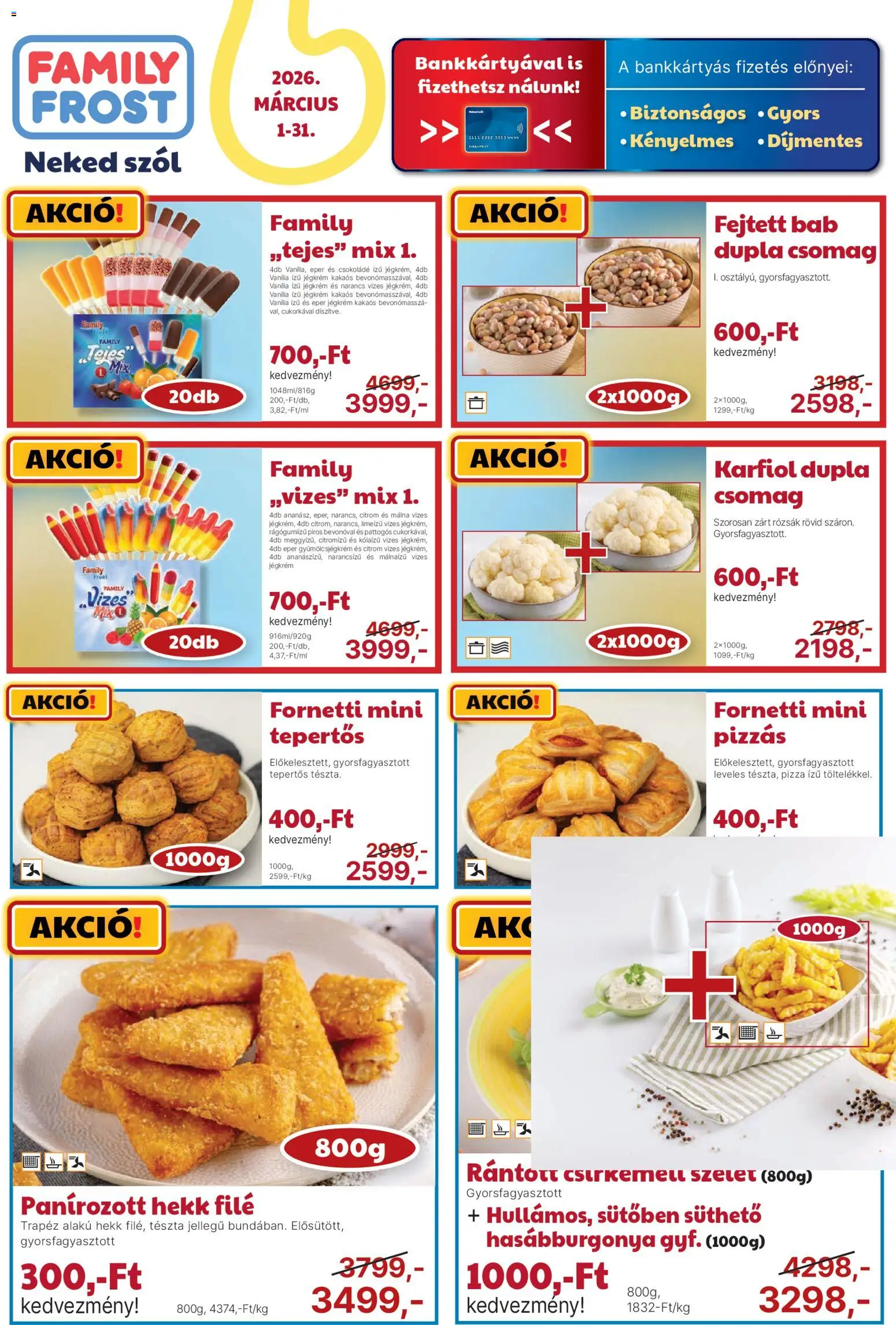 Family Frost akciós újság - 1oldal - érvényes 2026.03.01.-tól