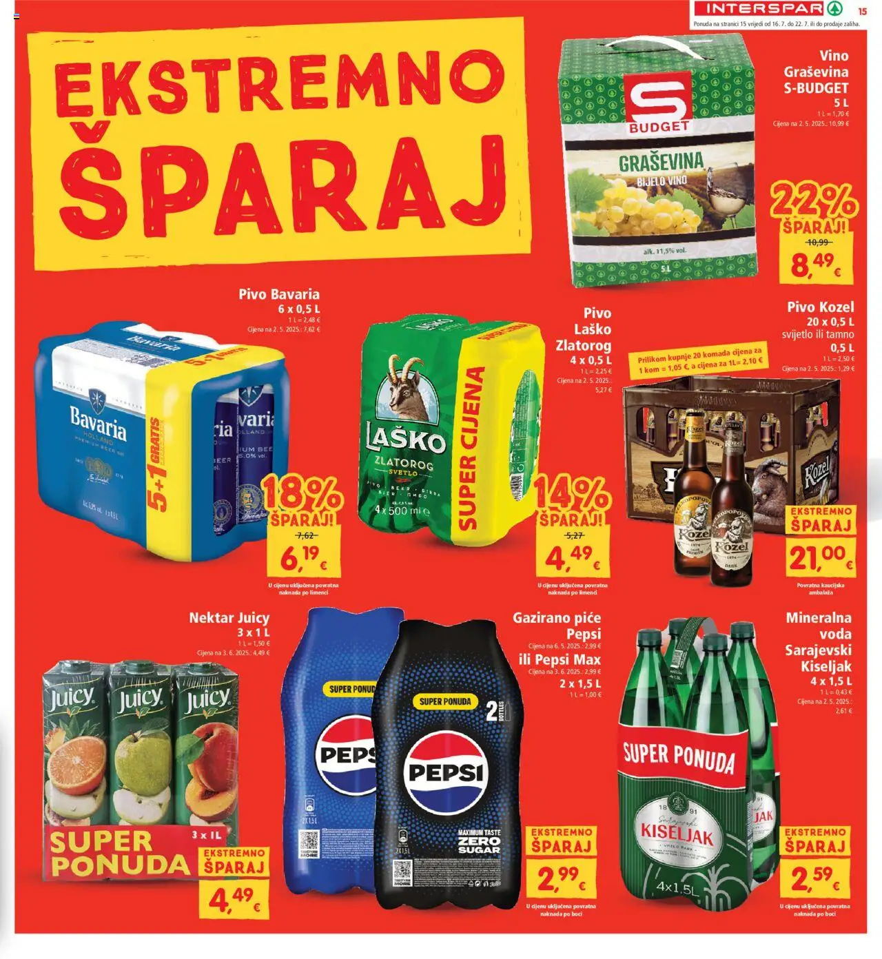 Katalog Interspar - stranica 15- važeći od 16.07.2025
