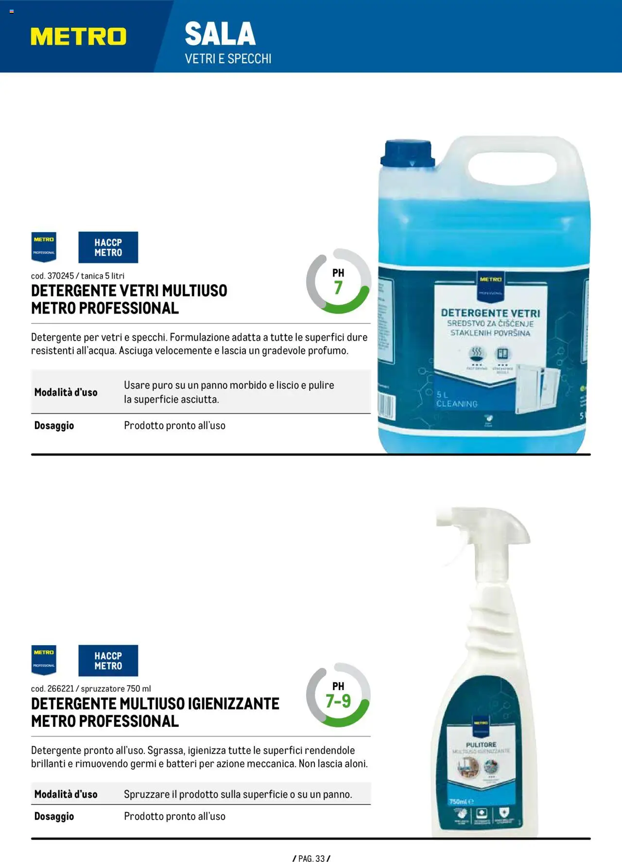 Metro Detergenza Professionale catalogo - pagina 33 - valido dal 11/09/2025