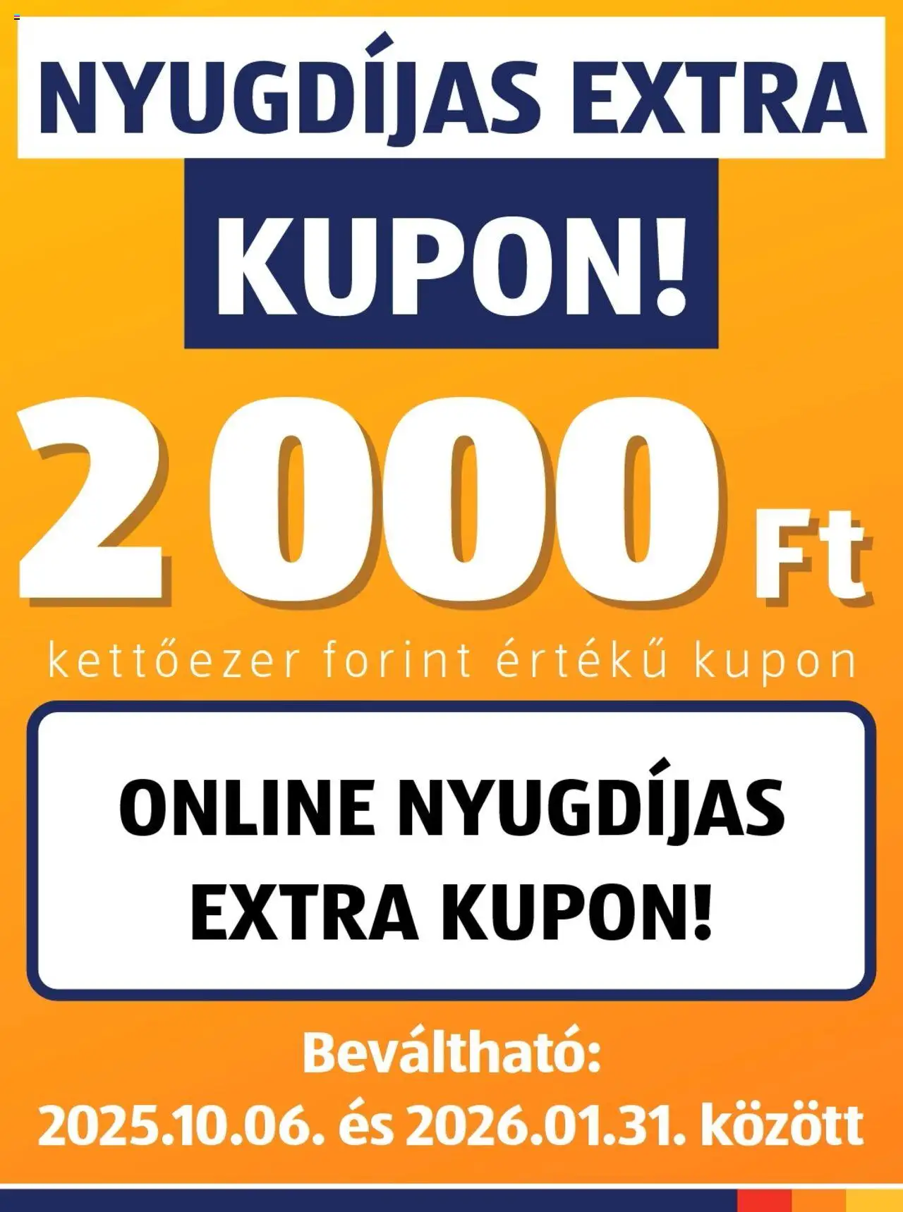 Aldi Nyugdíjas extra kuponakció - 1oldal - érvényes 2025.10.06.-tól