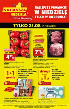 Podgląd Biedronka gazetka - Najtańsza niedziela ważny od 31.08.2025