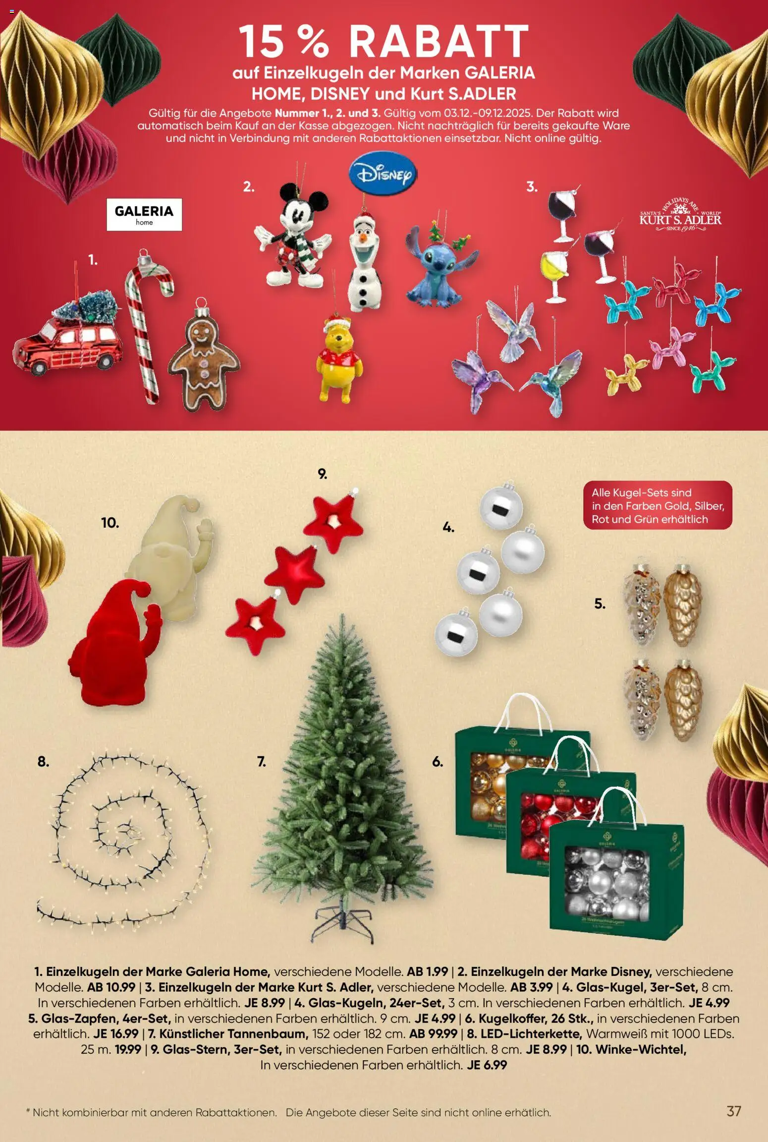 Galeria Karstadt Kaufhof Prospekt 	 - Seite 37 - gültig ab 03.12.2025