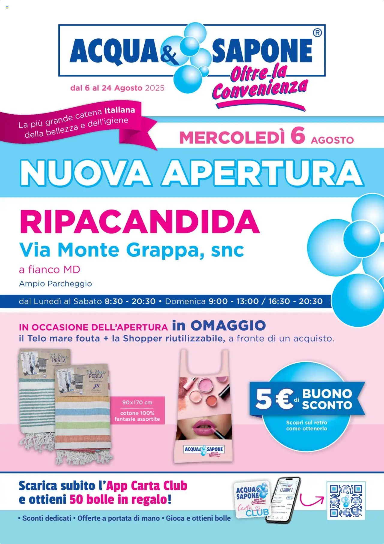 Acqua e Sapone Nuova Apertura - Ripacandida catalogo - pagina 1 - valido dal 06/08/2025