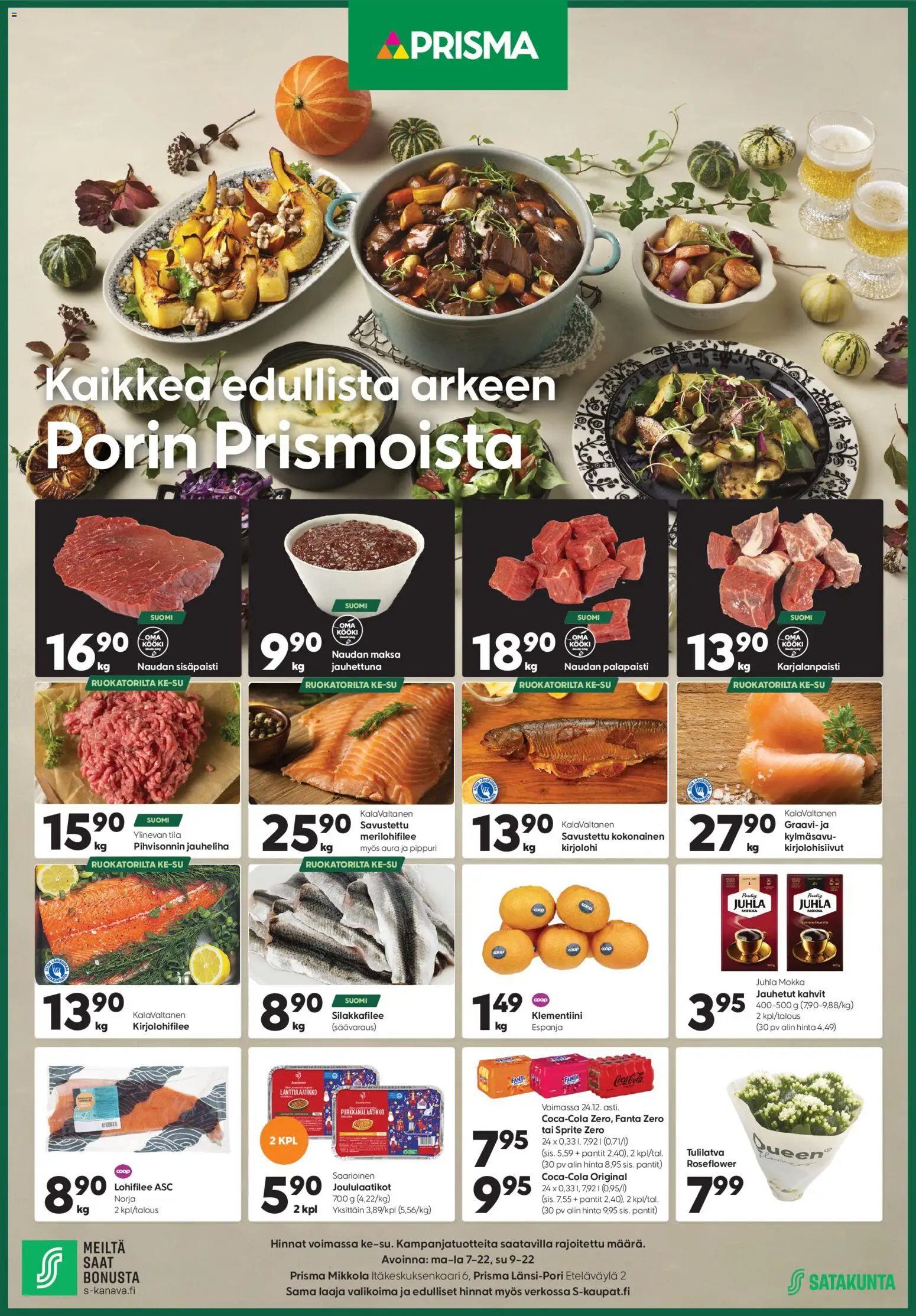 Prisma tarjoukset - sivu 1- voimassa alkaen 17/12/2025