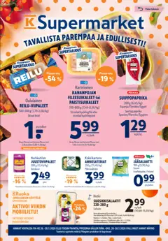Esikatselu K-Supermarket tarjoukset voimassa alkaen 26/01/2026