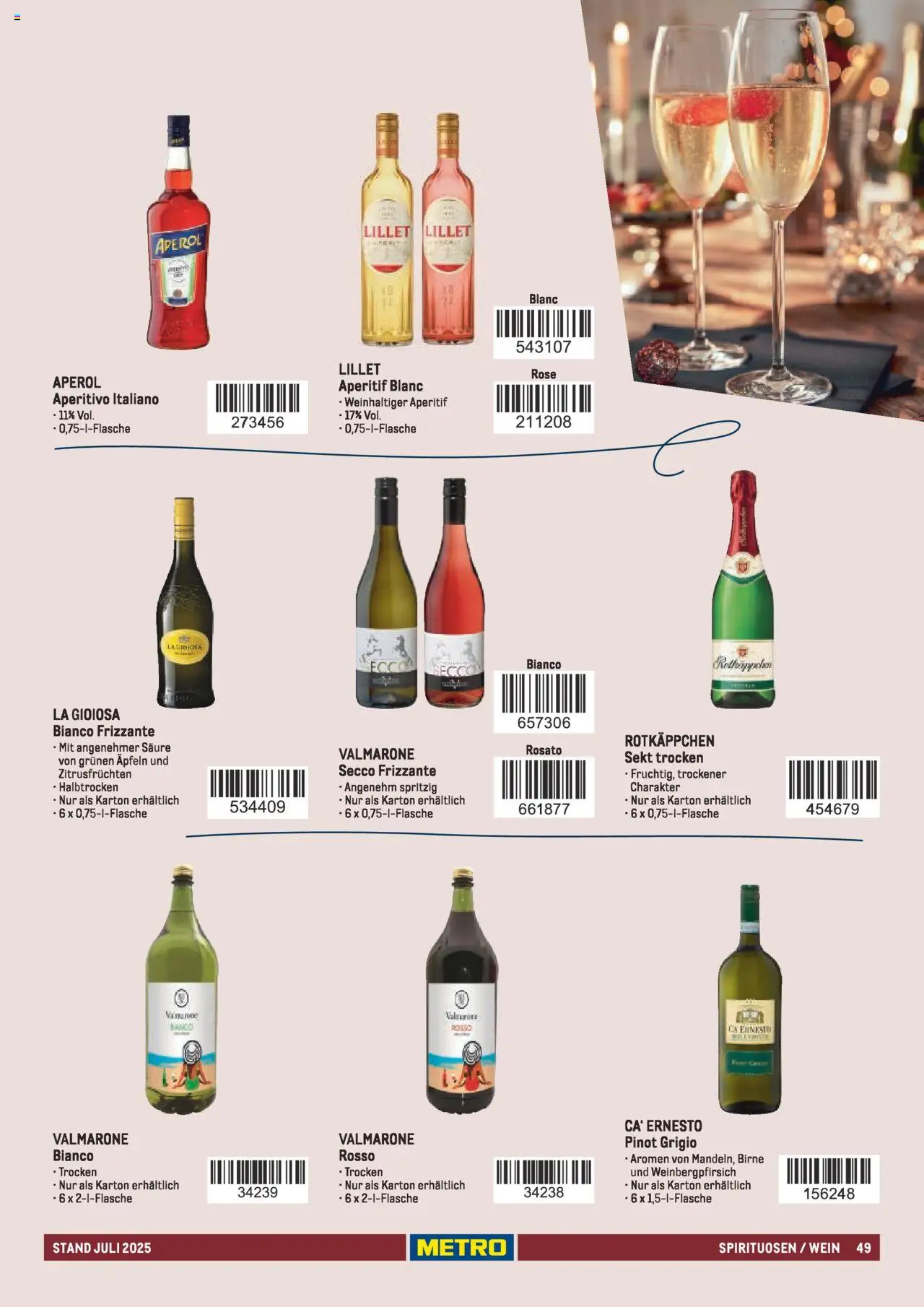 Metro - Sortimentskatalog Lieferservice - Seite 49 - gültig ab 31.07.2025