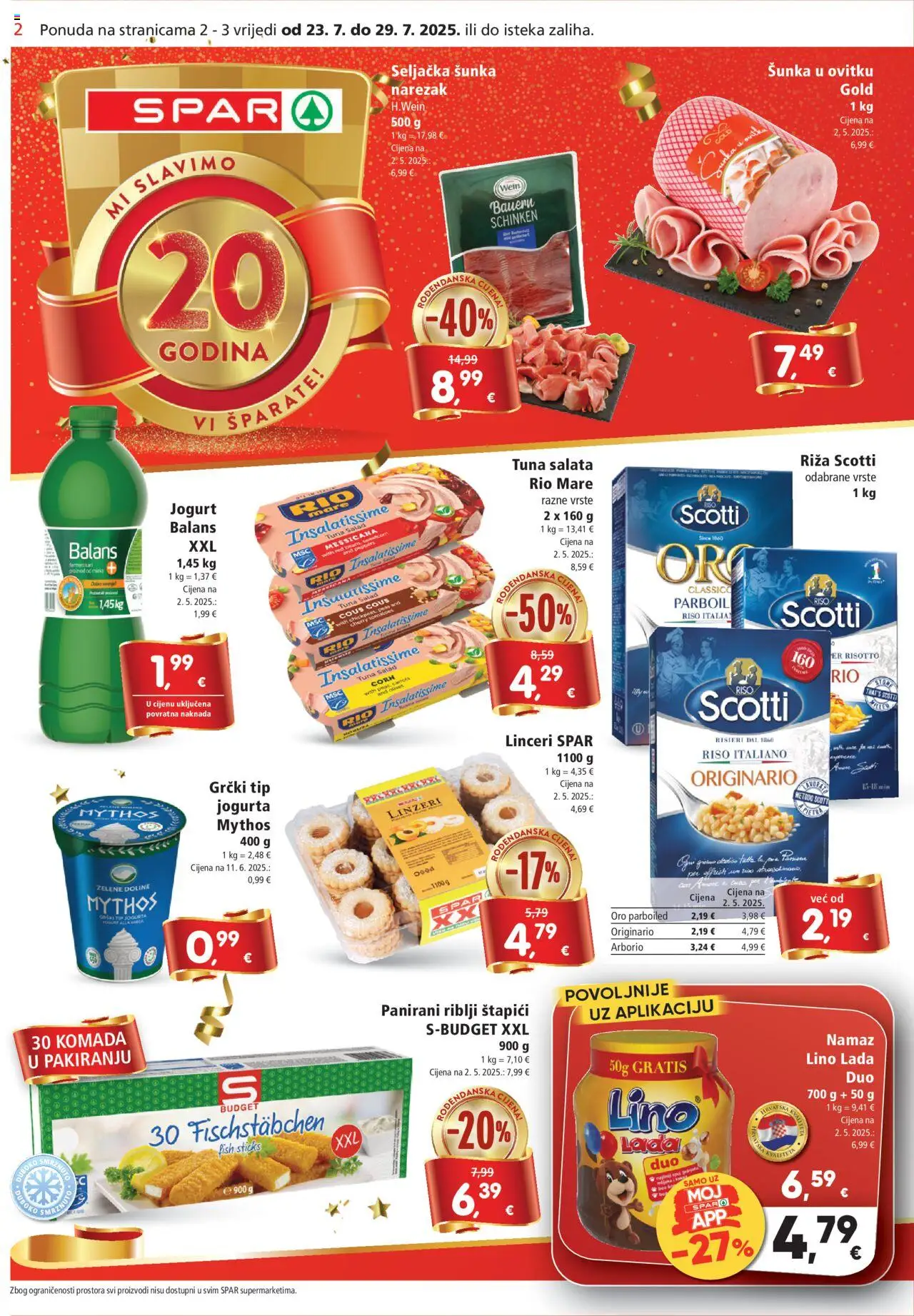 Katalog Spar - stranica 2- važeći od 23.07.2025
