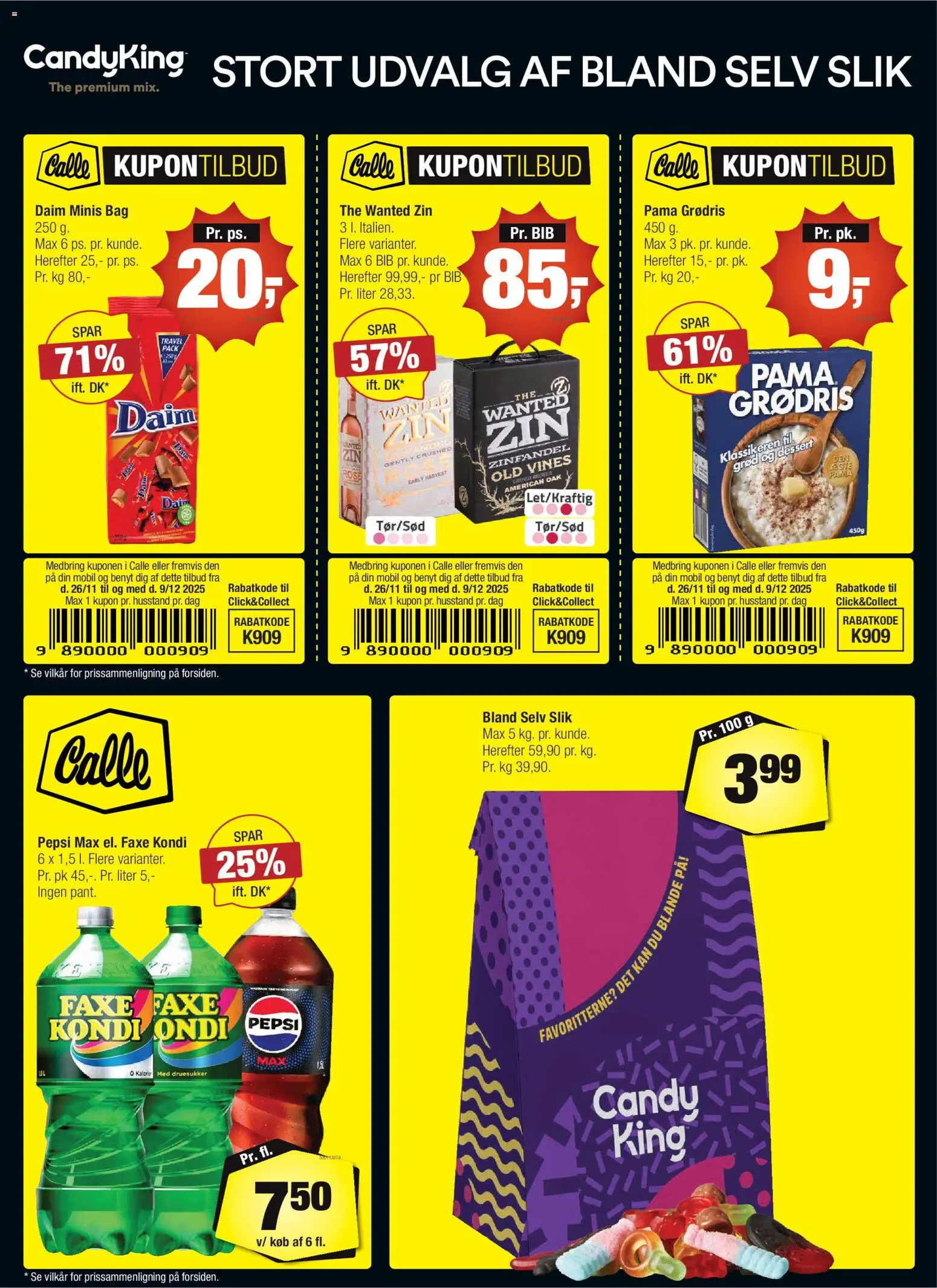 Calle - Danske kupontilbud - side 1- gyldig fra 26/11/2025
