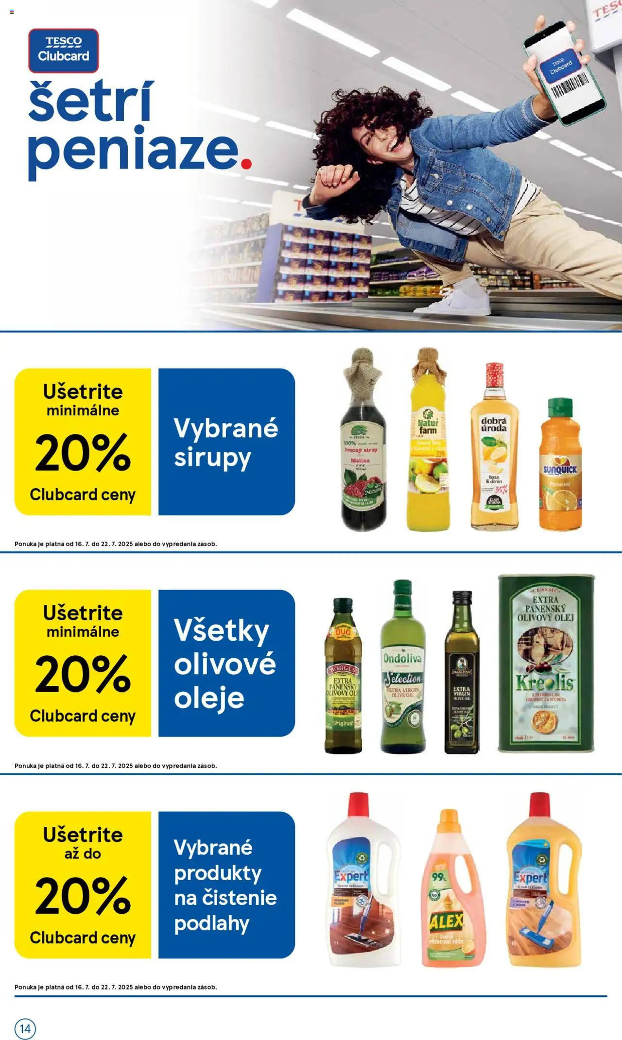 Tesco Supermarket - leták - strana 14- platný od 16.07.2025