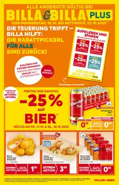 Vorschau Billa Flugblatt gültig ab 16.10.2025